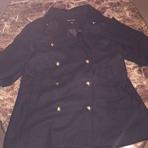 Black pea coat  💦